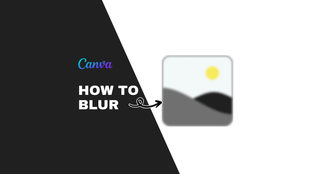 how to blur on canva