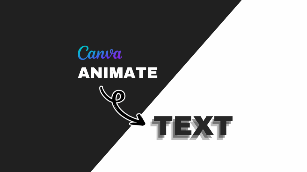 How to animate text in Canva
