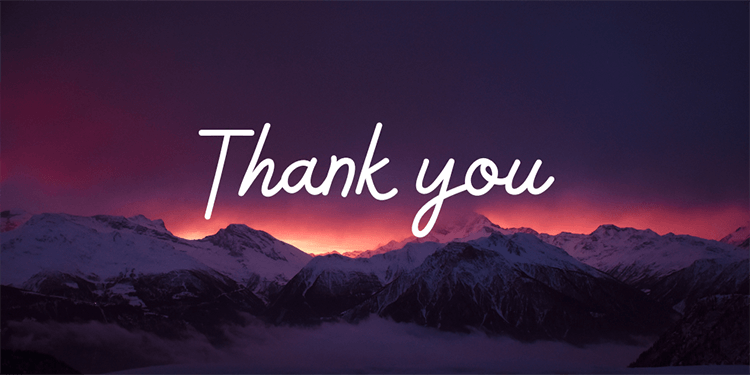 how to animate text in Canva with thank you template created with Canva design