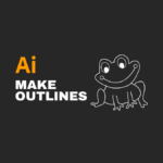 how to make outline in adobe illustrator