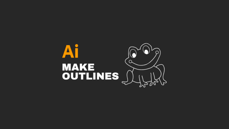 how to make outline in adobe illustrator