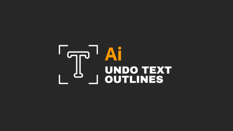 how to undo outlines in illustrator