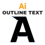 how to outline text in illustrator