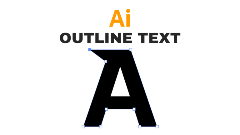 how to outline text in illustrator