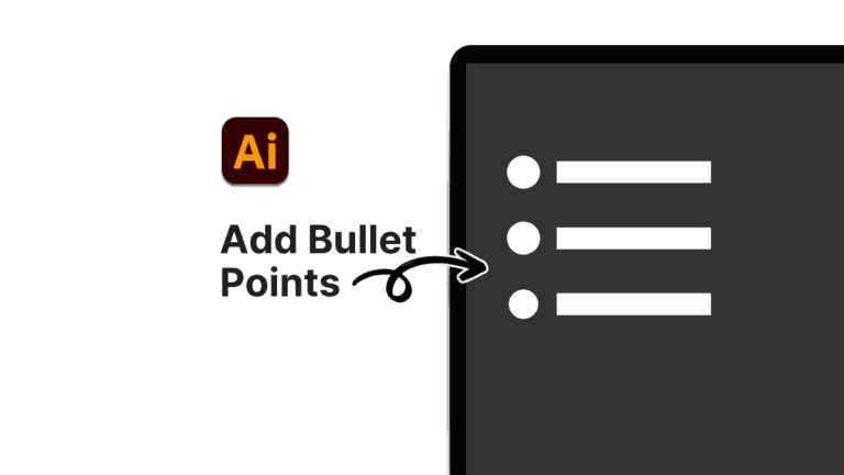 How to add bullet points in Illustrator