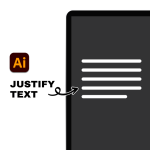 how to justify text in illustrator