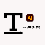 how to underline text in illustrator