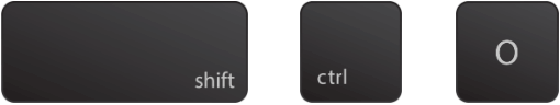 Create Outlines in Illustrator with keyboard shortcut shift ctrl O on Windows