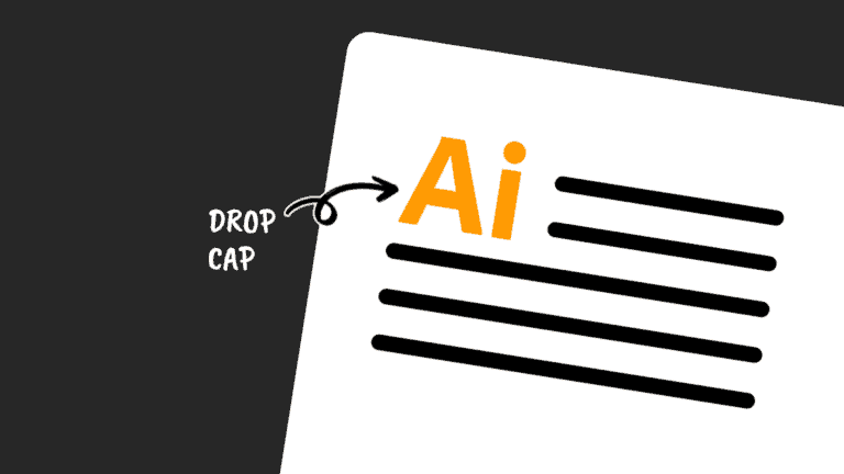 drop cap in illustrator