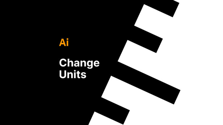 how to change units in illustrator