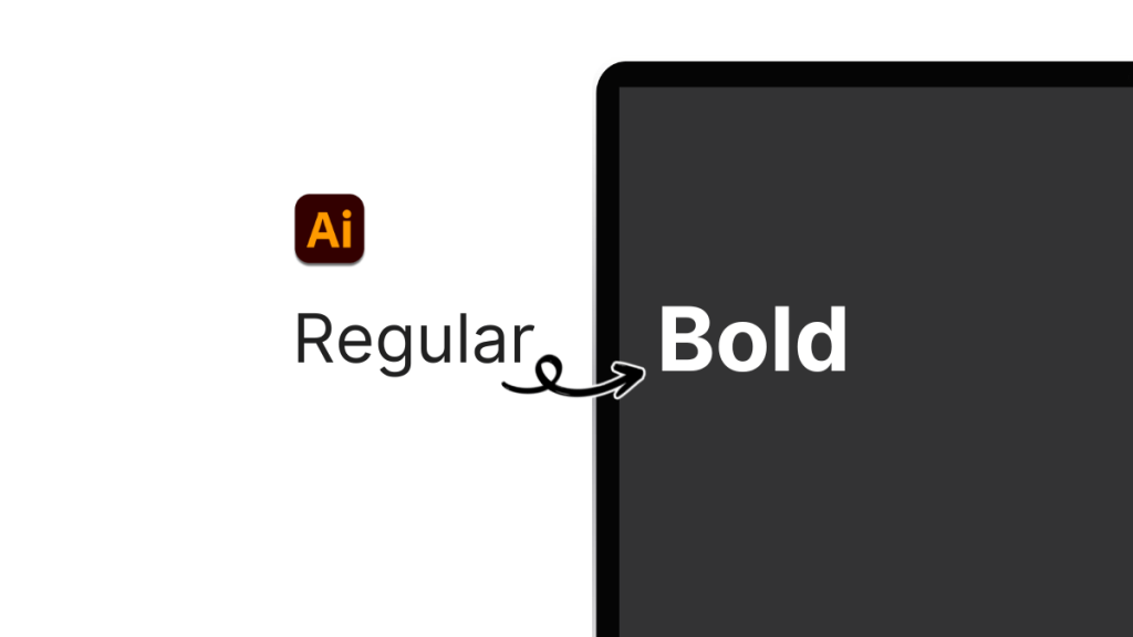 how to bold text in Illustrator