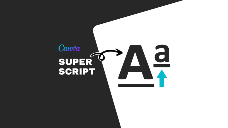 how to superscript in canva