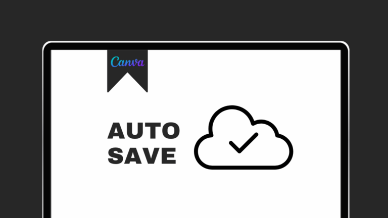 does canva automatically save