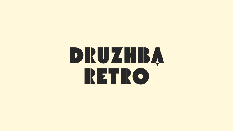 83 Best Retro Fonts On Canva For Free 28 druzhba retro fonts on canva