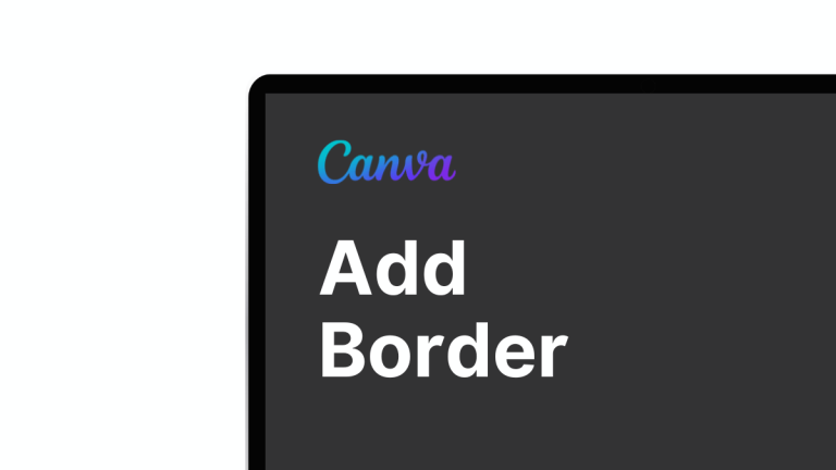how to add a border in canva