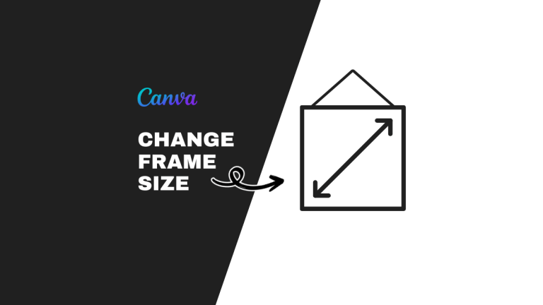 how to change canva frame size