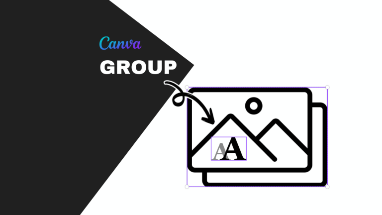 how to group on canva
