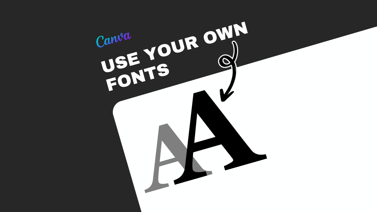 3 Easy Steps To Upload And Use My Own Fonts On Canva