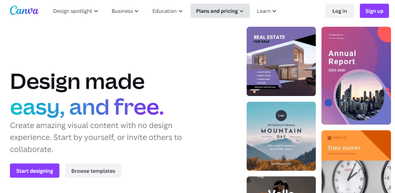 Use Canva free without paying
