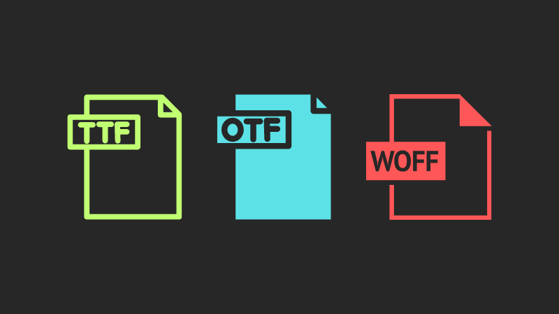 different types of font file formats in canva ttf otf woff