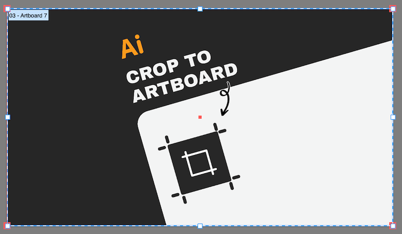 use artboard tool to click on design — how to crop to artboard in illustrator