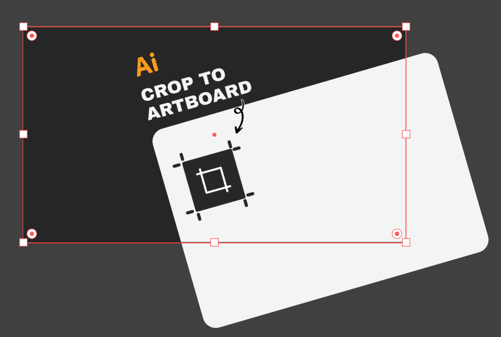 draw rectangle matching artboard to crop in illustrator