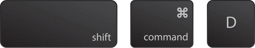 hide artboard keyboard shortcut shift command d on mac