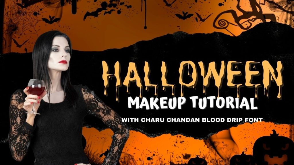 37 Free Canva Halloween Fonts 12 Charu Chandan Blood Drip from canva halloween fonts