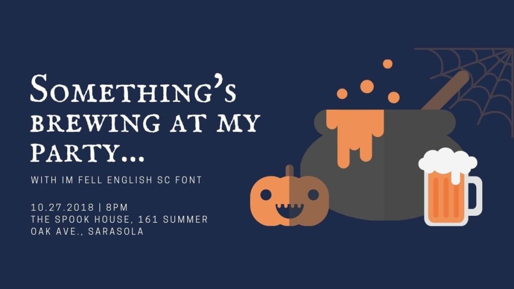 37 Free Canva Halloween Fonts 21 IM Fell English SC from canva halloween fonts