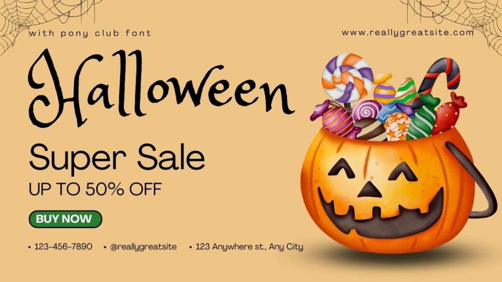 37 Free Canva Halloween Fonts 30 Pony Tail from canva halloween fonts