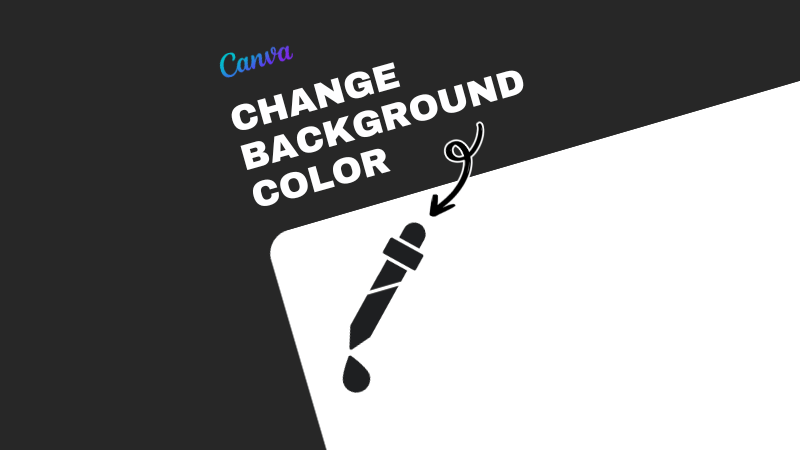 how to change background color in canva