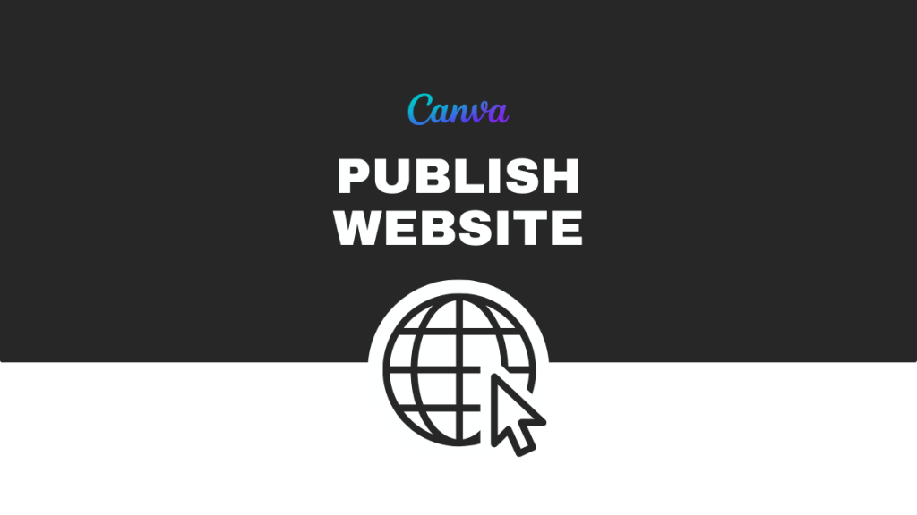 how to publish canva website