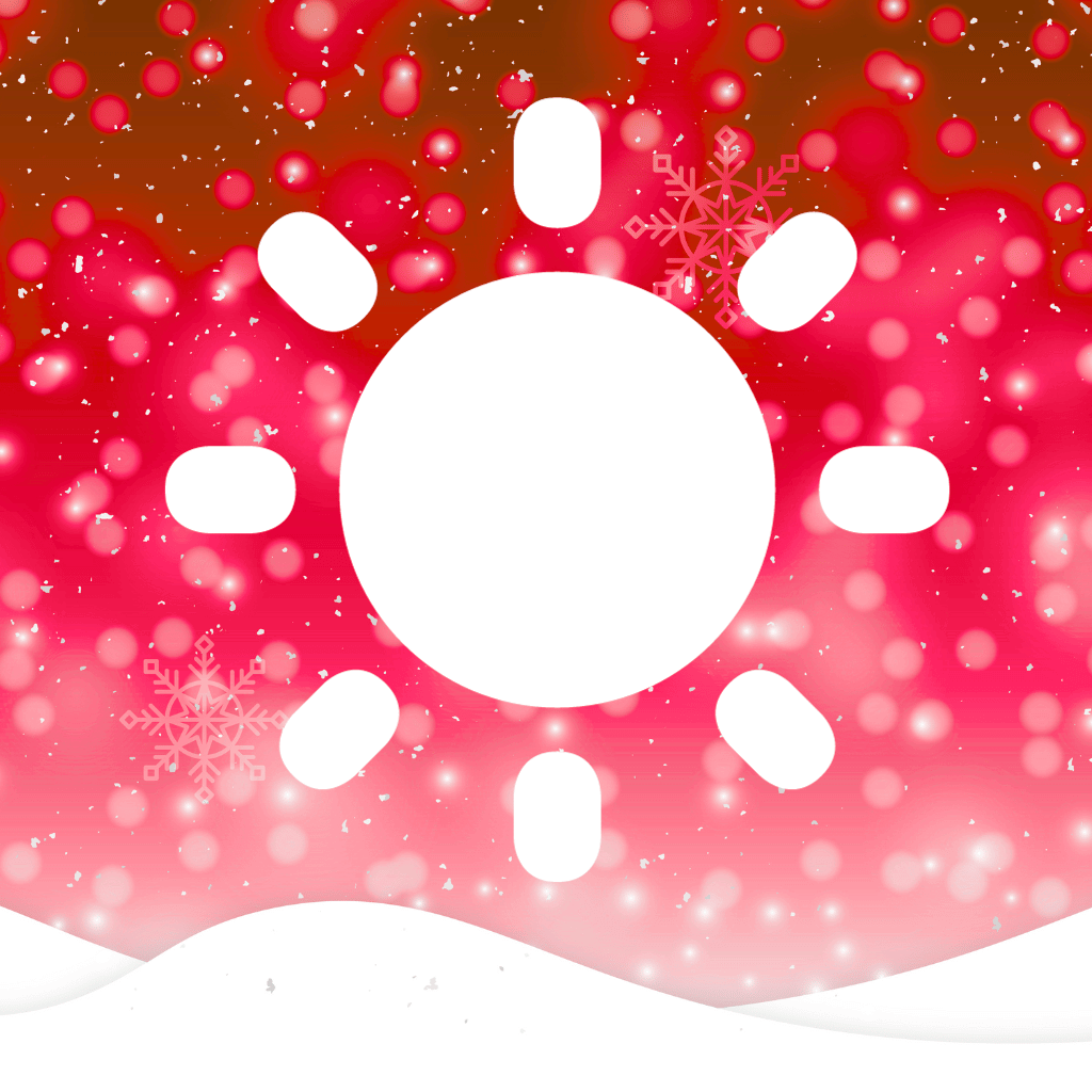 sun weather christmas app icons