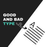 good and bad typography
