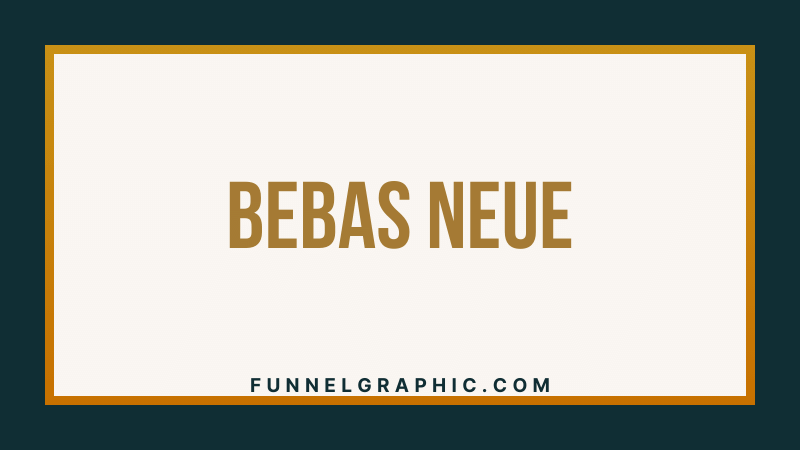 Bebas Neue - Varsity font in Canva