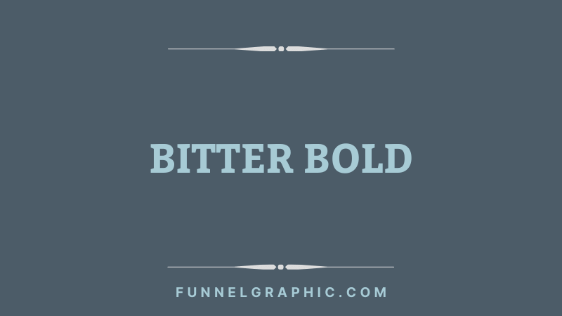 Bitter Bold - Varsity font in Canva