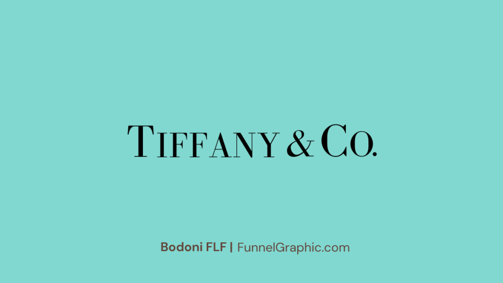 Bodoni FLF for tiffany and co font canva