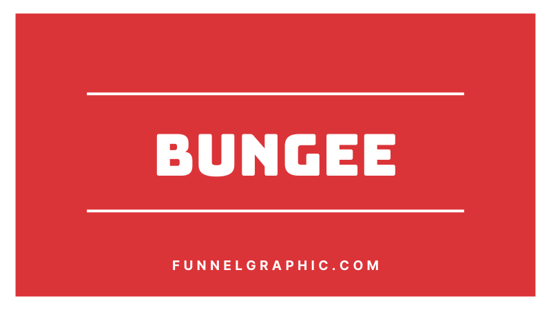 Bungee - Varsity font in Canva