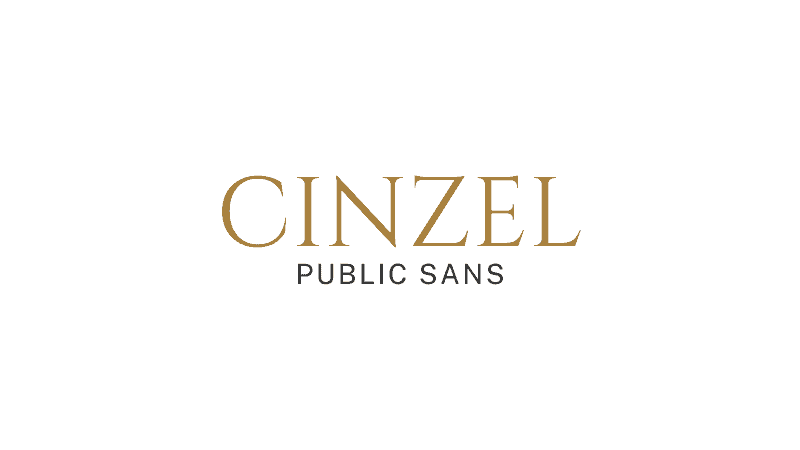Cinzel With Public Sans - Canva Font Combinations For Business