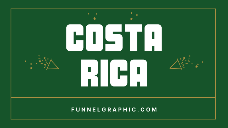 Costa Rica - Varsity font in Canva