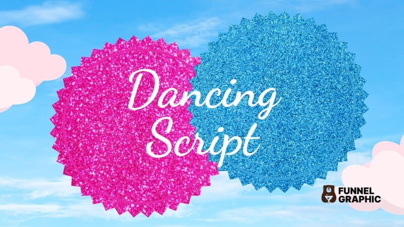 Dancing Script is one of the alternative barbie fonts in canva