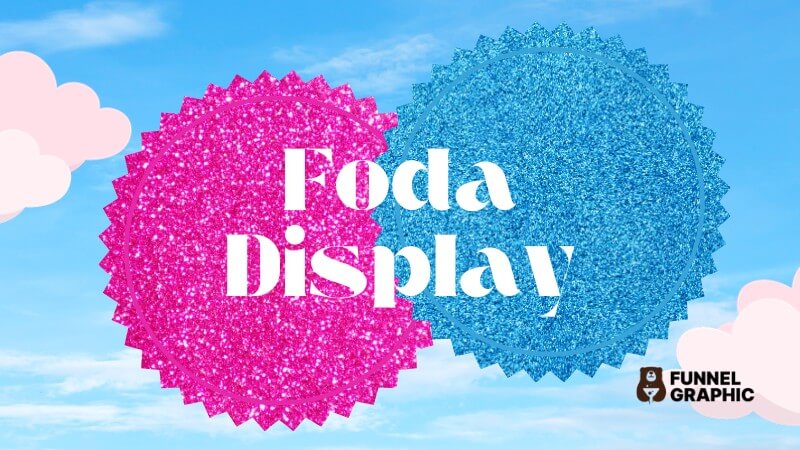 Foda Display is one of the alternative barbie fonts in canva