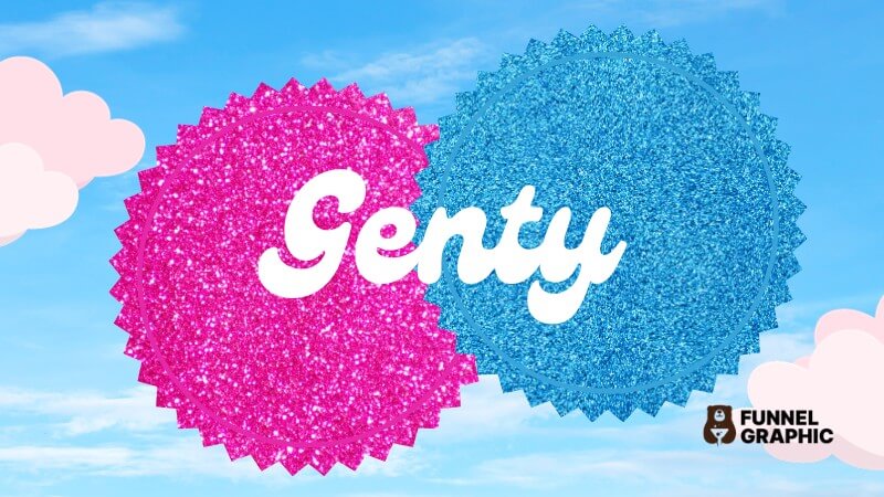 Genty is one of the alternative barbie fonts in canva