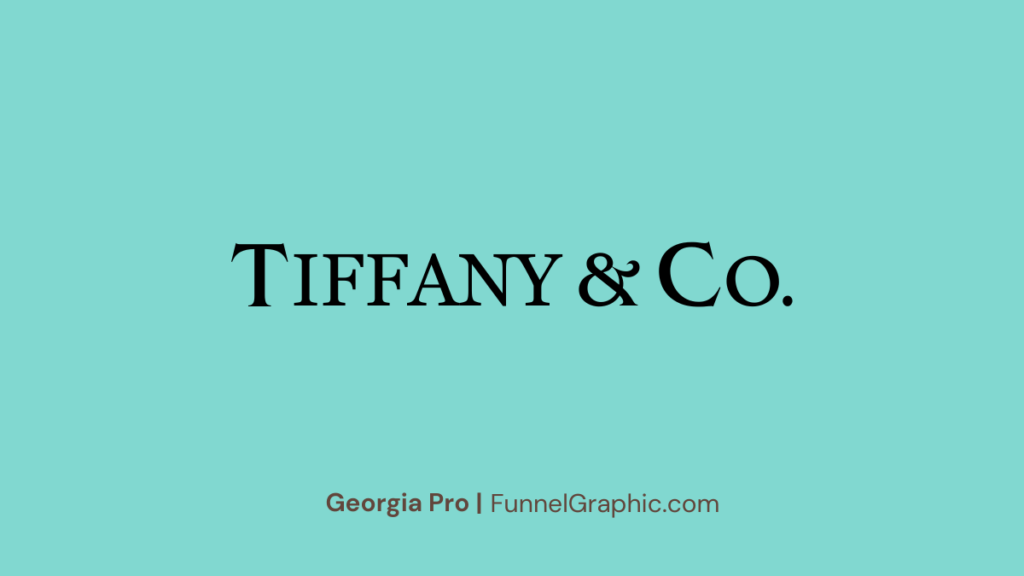 Georgia Pro for Tiffany and Co font Canva