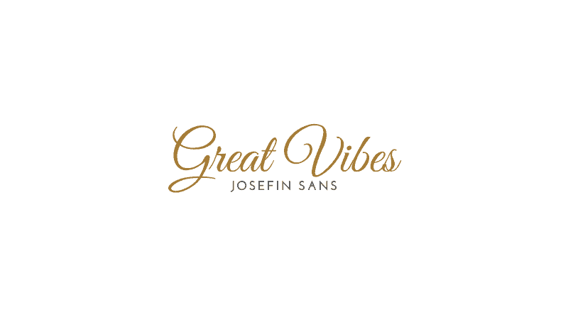 Great Vibes With Josefin Sans - Canva Font Combinations For Business