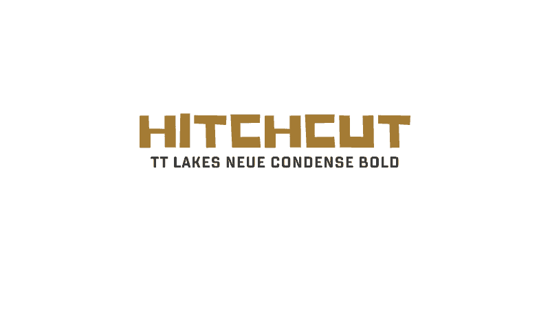 Hitchcut With TT Lakes Neue Condense Bold - Canva Font Combinations For Business