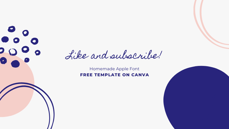 Homemade Apple Handwriting Font In Canva