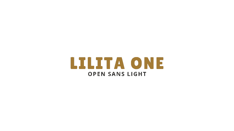 Lilita One With Open Sans Light - Canva Font Combinations For Business