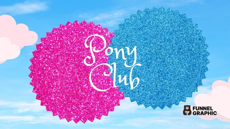 Pony Club is one of the alternative barbie fonts in canva