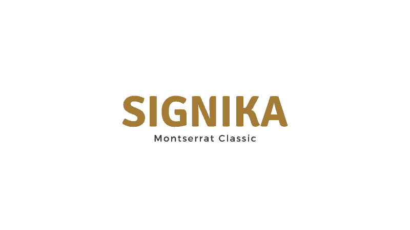 Signika With Montserrat Classic - Canva Font Combinations For Business